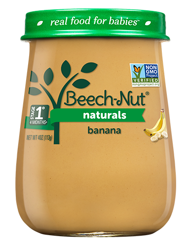 Beech-Nut Naturals Bananas Baby Food Jar - 4oz