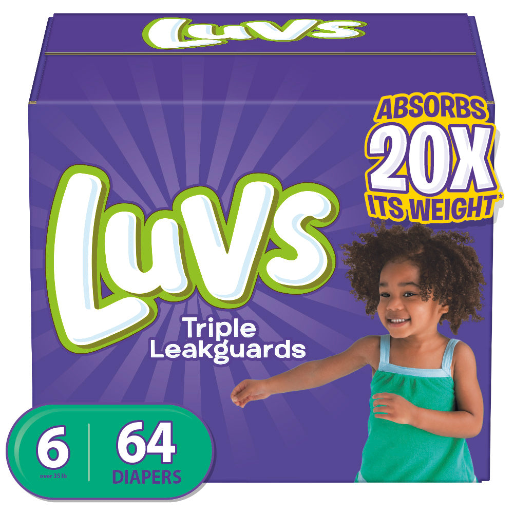 Luvs Diapers Size 6 64 Count
