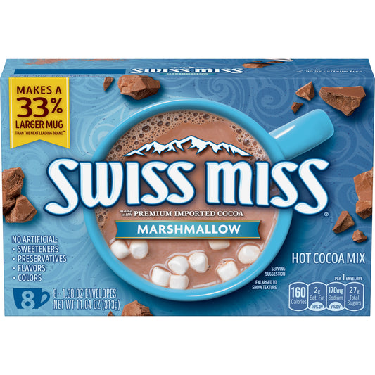 Swiss Miss Chocolate Hot Cocoa Mix with Marshmallows 8 - 1.38 Oz