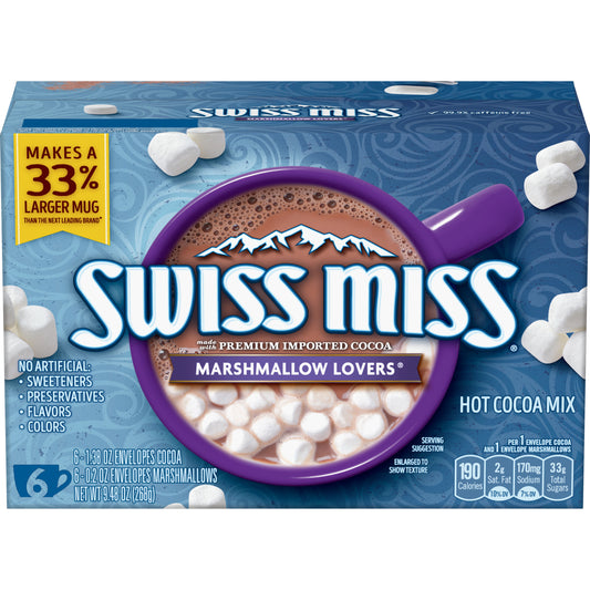 Swiss Miss Classics Marshmallow Lovers Hot Cocoa Mix 6 Packets