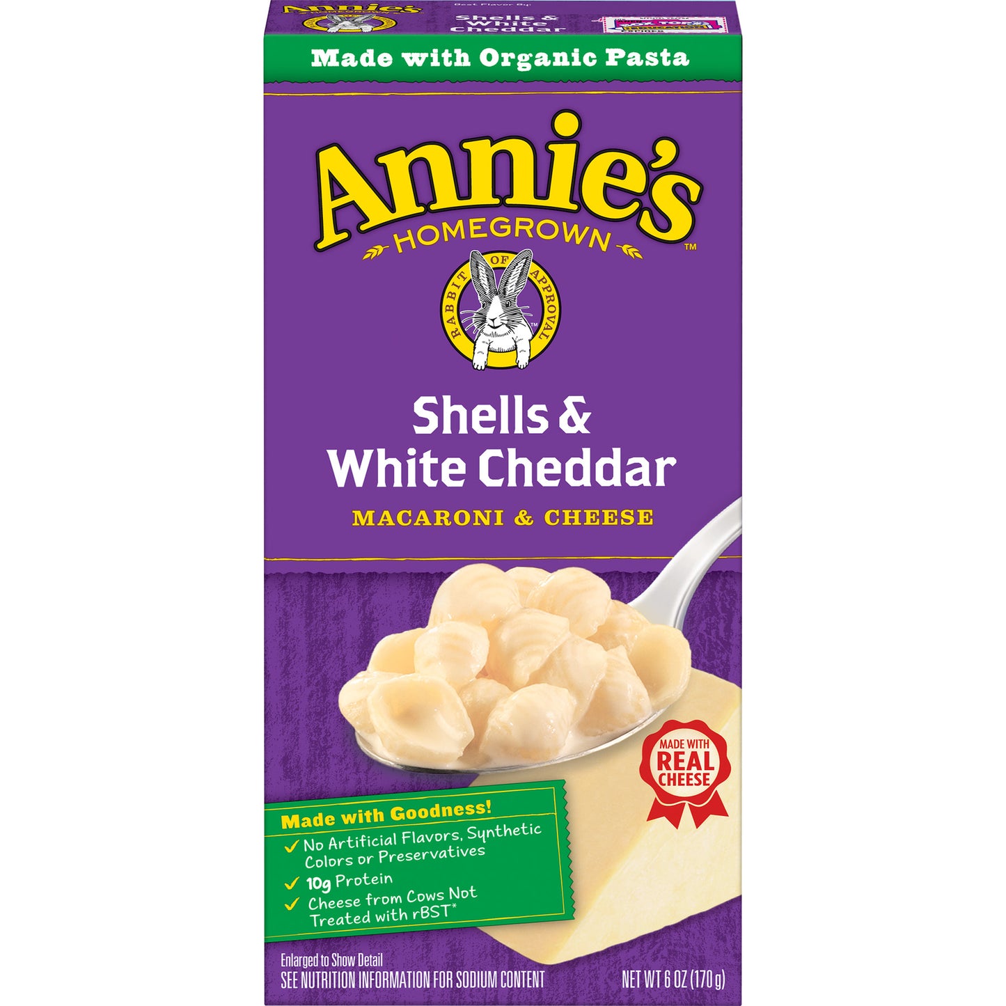 Annie's Shells & White Cheddar Macaroni & Cheese 6 Oz