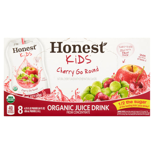 Honest Kids Cherry Go Round Organic Kids Juice Drinks 8-6.75 Fl Oz