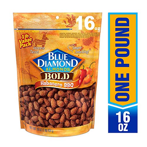 Blue Diamond Kosher Almonds Bold Habanero BBQ 16 Oz