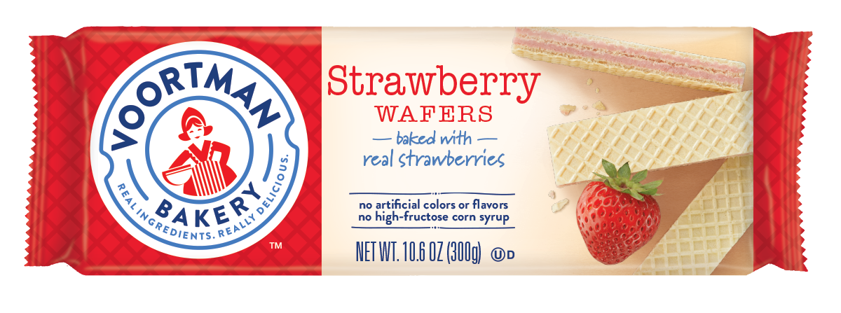 Voortman Bakery Strawberry Wafer Cookies