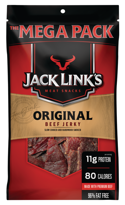 Jack Link’s Beef Jerky 100% Beef Original 10g of Protein per Serving 8 Oz Bag