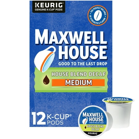 Maxwell House Decaf House Blend Medium Roast K-Cup® Coffee Pods 12 Ct. Box