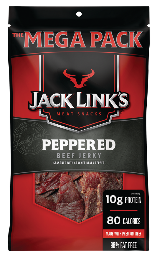 Jack Link S Peppered Beef Jerky Mega Pack 8 Oz.