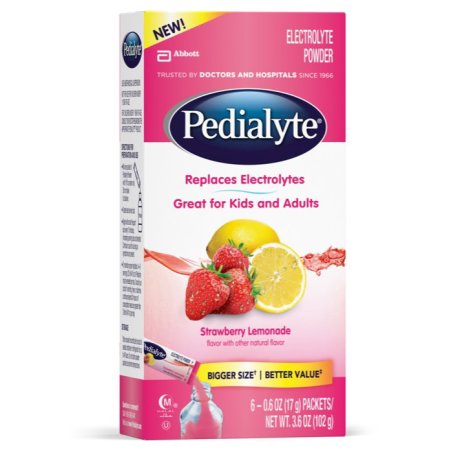 Pedialyte Electrolyte Powder, Strawberry Lemonade, 0.6 OZ, 6 Ct