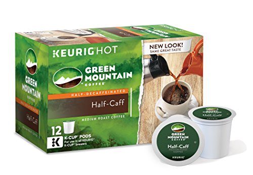 Green Mountain Coffee Roasters K-Cups, Half-Caff Medium Roast, 12 Ct