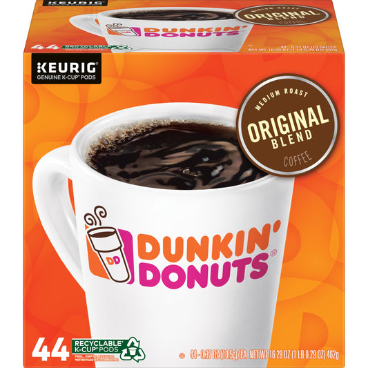 Dunkin' Dunkin Original Blend Coffee Keurig K-Cup Pods, Medium Roast, 44/Box