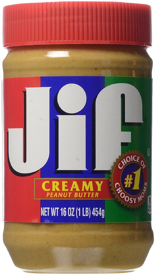 Jif Creamy Peanut Butter, 16 Oz