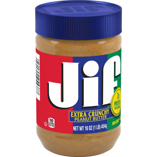 Jif Crunchy Peanut Butter - 16oz