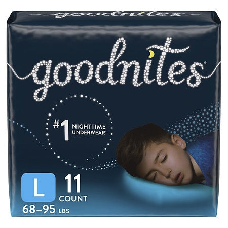 Goodnites Nighttime Bedwetting Underwear for Boys, L, 11 Ct