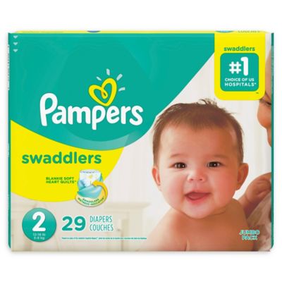 Pampers Swaddlers Soft and Absorbent Diapers Size 2 29 Count