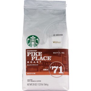 Starbucks Ground Coffee, Pike Place Medium Roast, 18 Oz