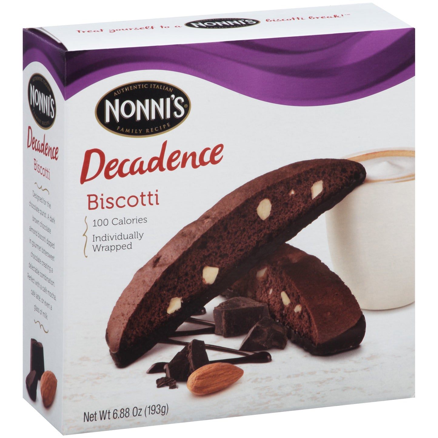 Nonni S Decadence Biscotti 6.88z