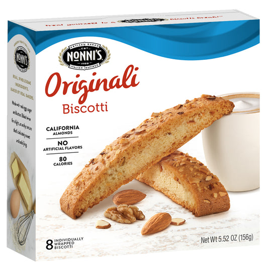 Nonni S Originali Biscotti Almond Cookie 5.52 Oz (156g) 8 Ct