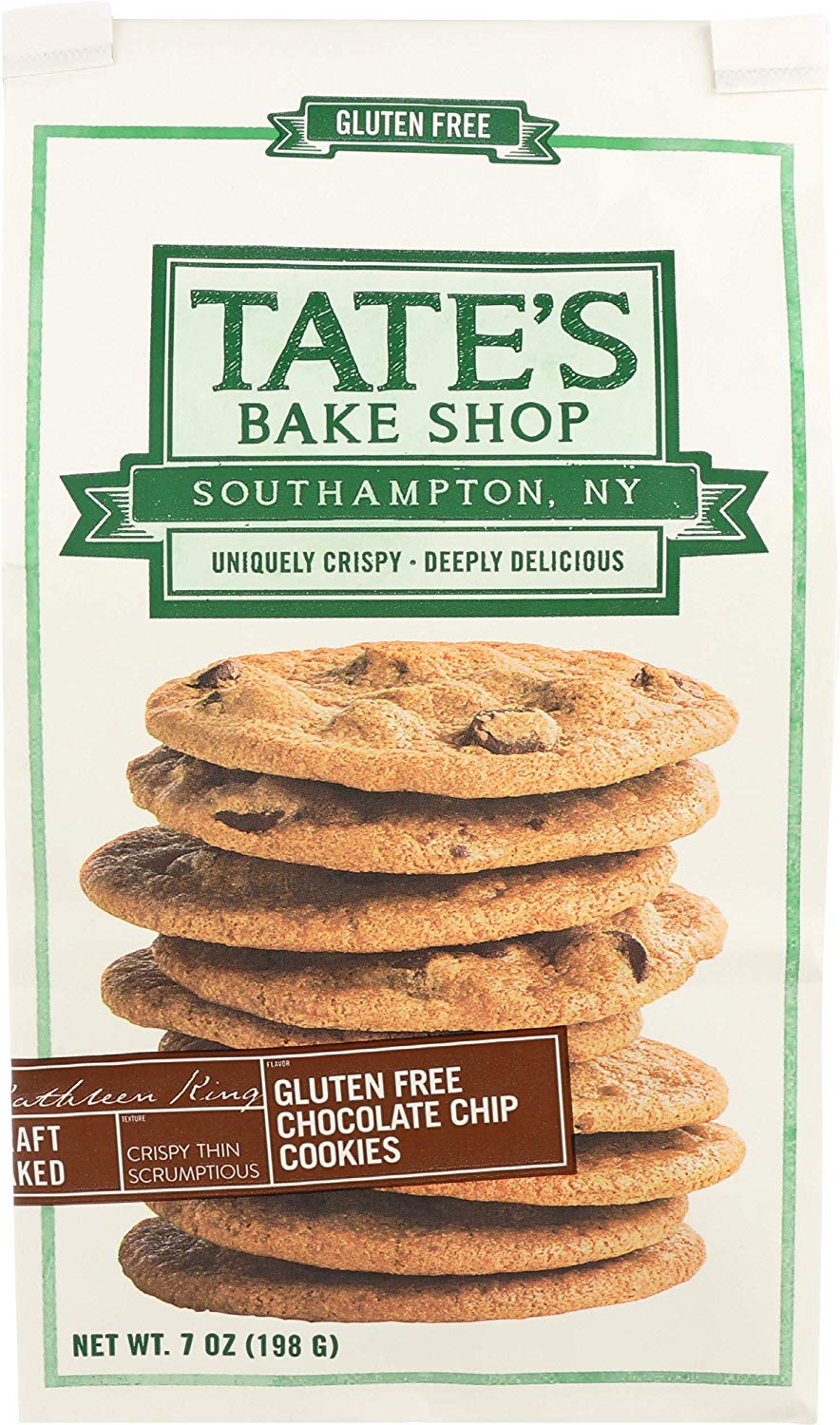 Tate S Bake Shop Gluten Free Chocolate Chip Cookies Gluten Free Cookies 7 Oz