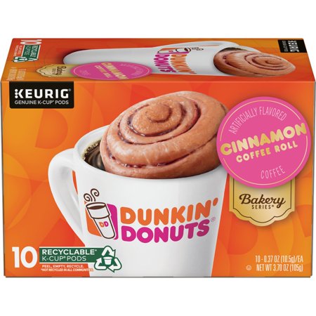 Dunkin Cinnamania Coffee 10 K-Cup Pods for Keurig Coffee Makers