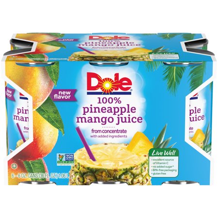 Dole 100% Pineapple Mango Juice