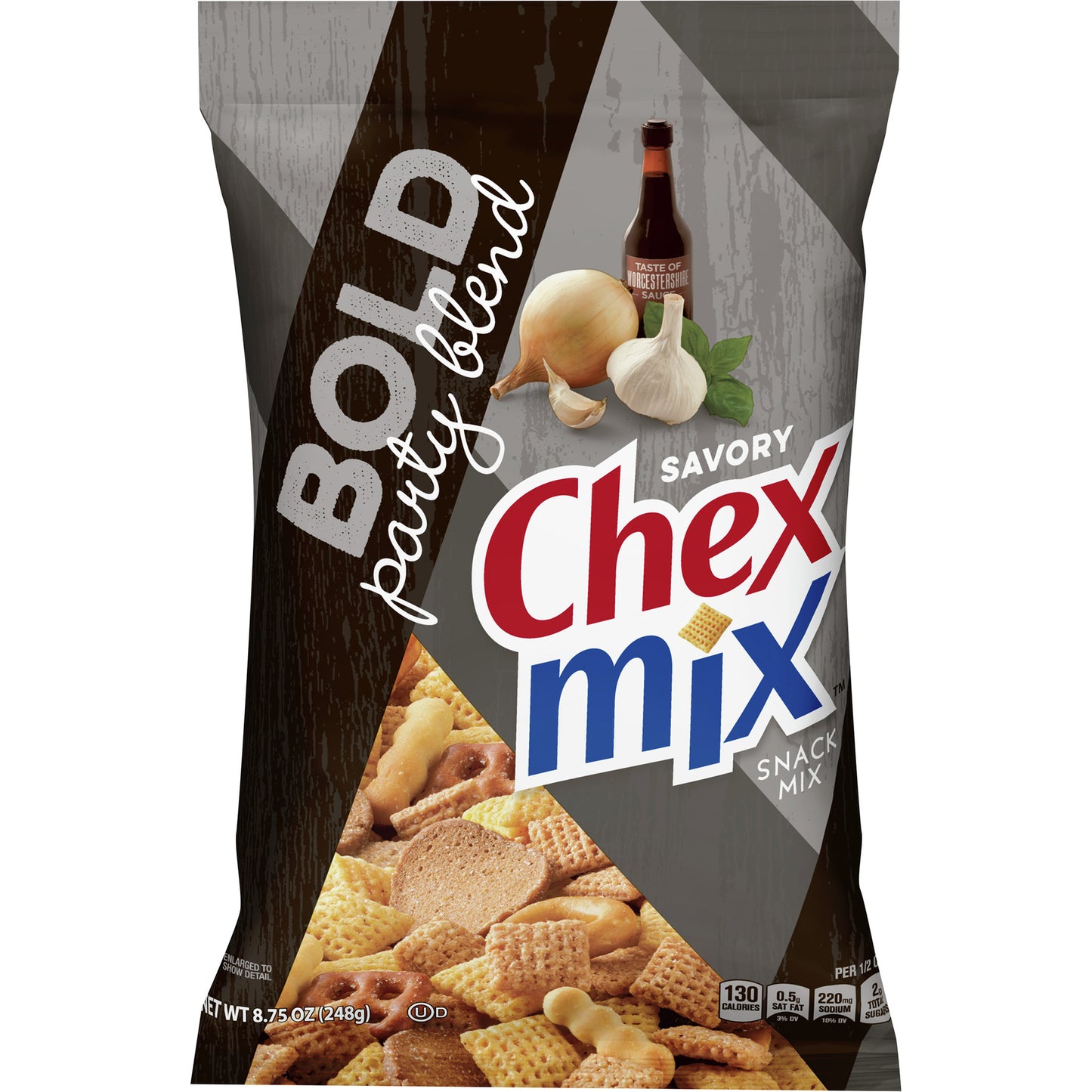 Chex Mix Snack Mix Bold Party Blend Savory Snack Bag 8.75 Oz