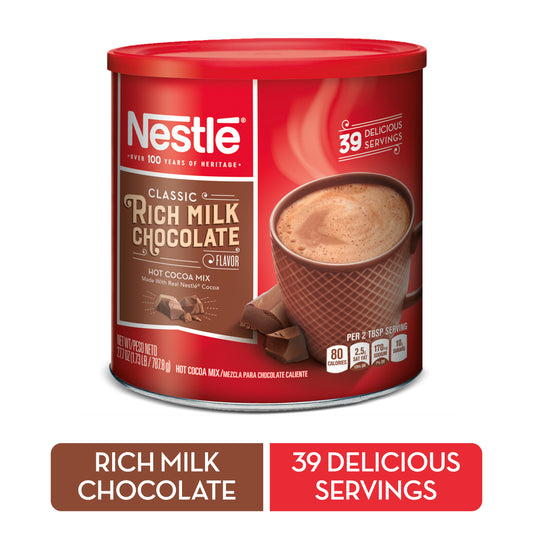 Nestle Hot Cocoa Rich Milk Chocolate Flavored Mix Powder 27.7 Oz