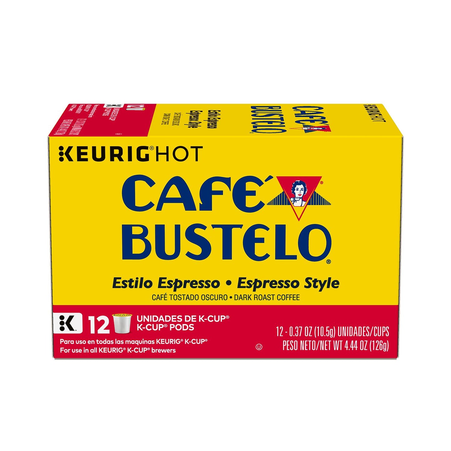 Cafe Bustelo Espresso K-Cup Pods, 12 Ct