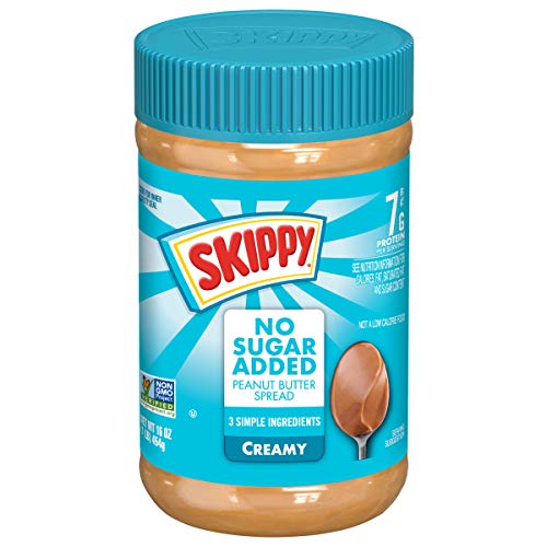 SKIPPY No Sugar Added Creamy Peanut Butter 16oz Jar