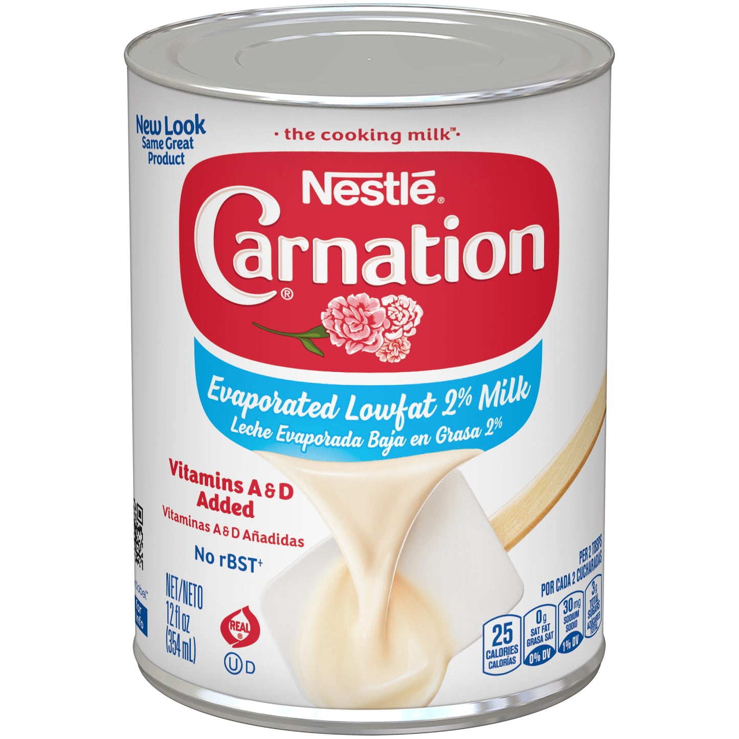 Carnation Milk, Evaporated Lowfat 2% Milk, 12 Fl Oz