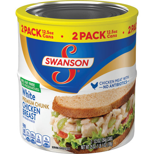 Swanson Meats 2 - 2-Ct. Premium Chunk Canned White Chicken Breast Set