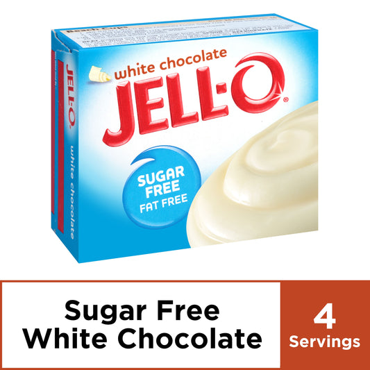 Jell-O White Chocolate Artificially Flavored Zero Sugar Instant Reduced Calorie Pudding & Pie Filling Mix, 1 oz. Box