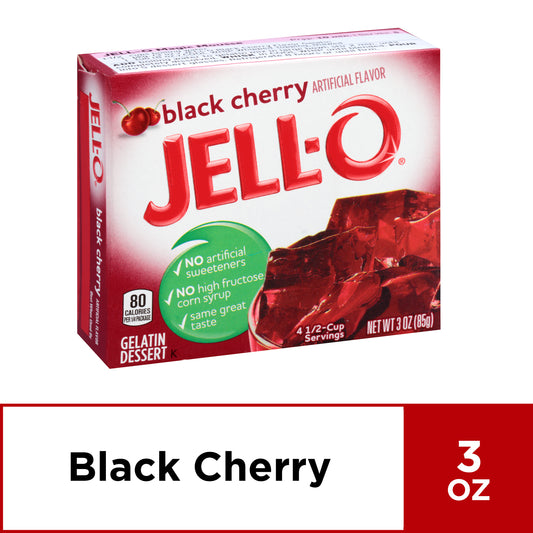 Jell-o Black Cherry 3 oz