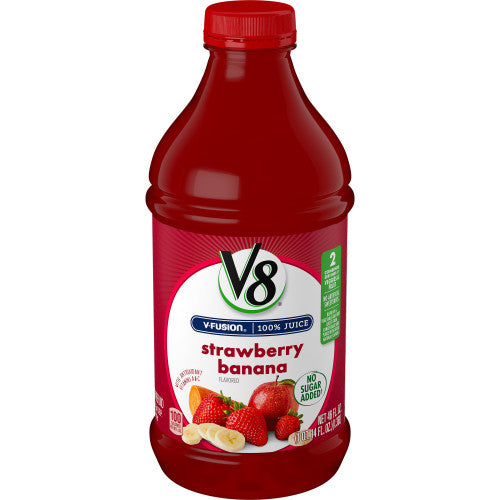 V8 Blends 100% Juice Strawberry Banana Juice 46 Fl Oz Bottle