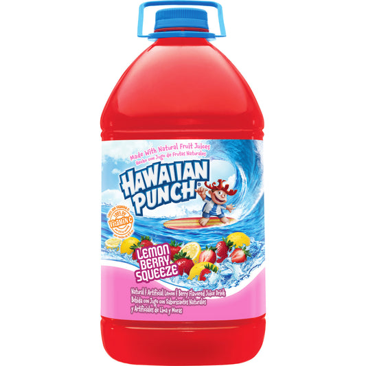 Hawaiian Punch Lemon Berry Squeeze Juice, 128 Oz