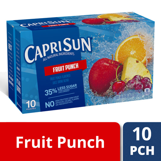 Capri Sun, Fruit Punch - 6 Oz