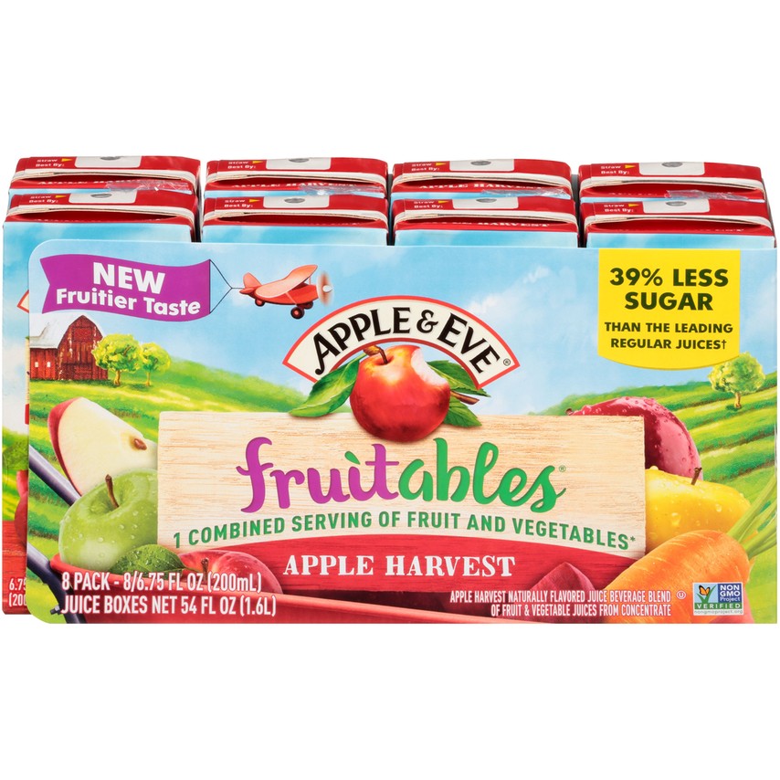 Apple & Eve Fruitables, Apple Harvest, 8 Ct - 6.75 Oz