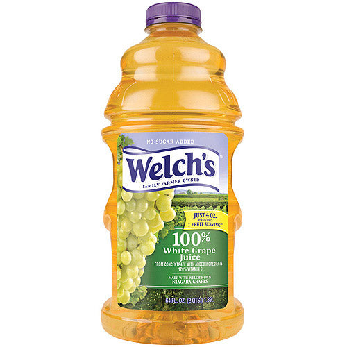 Welch S 100% Grape Juice White Grape 64 Fl Oz Bottle