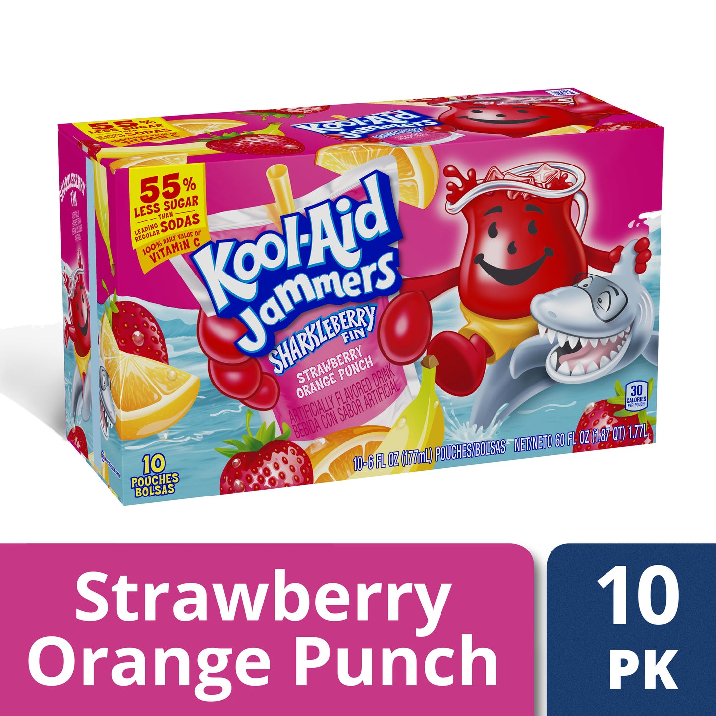 Kool Aid Jammers Sharkleberry Fin Flavored Drink