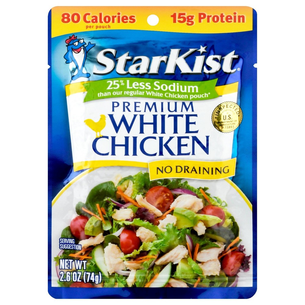 StarKist Premium White Chicken 25% Less Sodium 2.6 oz