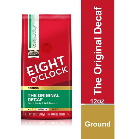 Eight O Clock the Original Decaf Medium Roast Ground Coffee 12 Oz Bag