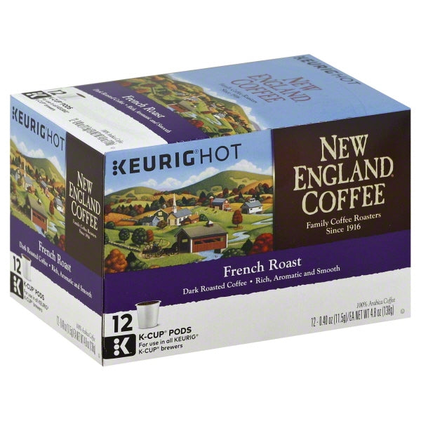 New England Coffee French Roast Single Serve 12 Ct