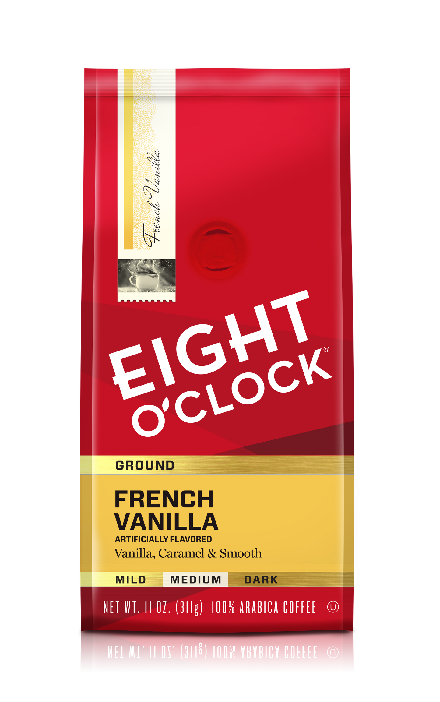 Eight O Clock French Vanilla Medium Roast Ground Coffee 11 Oz Bag