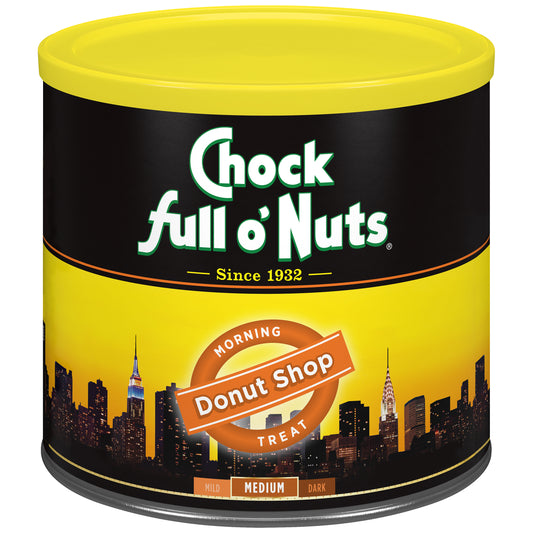 Chock Full O’Nuts® Donut Shop Ground Coffee Medium Roast 23 Oz. Can