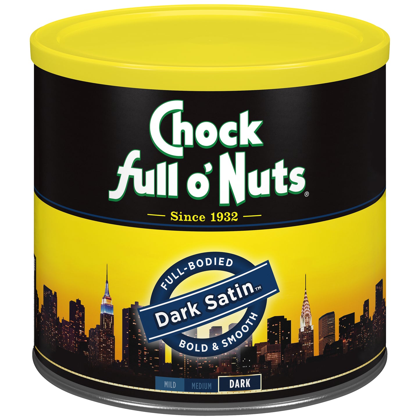 Chock Full O'NutsÂ® Dark Satin Ground Coffee, Dark Roast, 26 Oz. Can