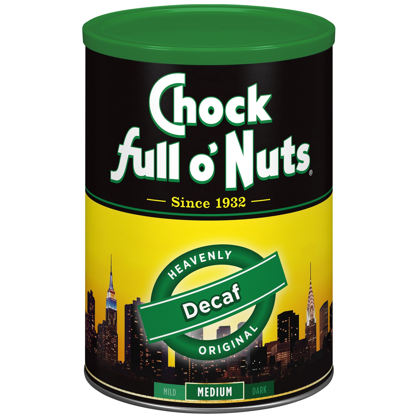 Chock Full O’Nuts® Heavenly Original Decaf Ground Coffee Medium Roast 11 Oz. Can