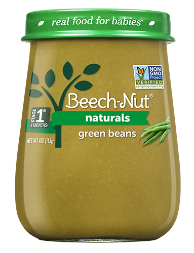 Beech-Nut Naturals Green Beans Baby Food Jar - 4oz