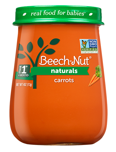 Beech-Nut Naturals Carrots Baby Food Jar - 4oz