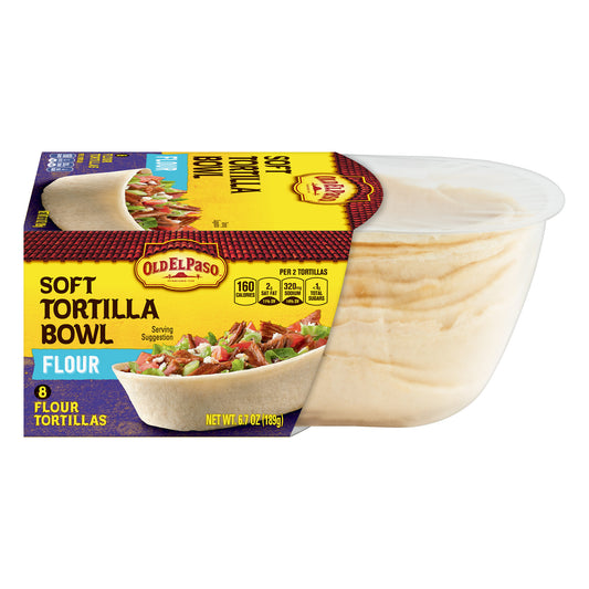 Old El Paso Soft Tortilla Bowls Flour 8 Ct. 6.7 Oz.