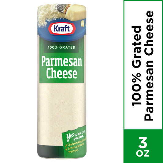 100% Grated Parmesan Cheese 3 oz