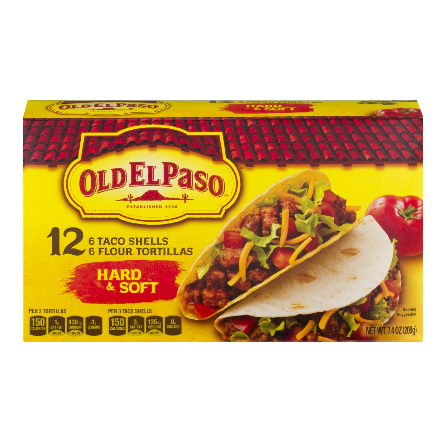 Old El Paso Hard and Soft Taco Shells 12 Count